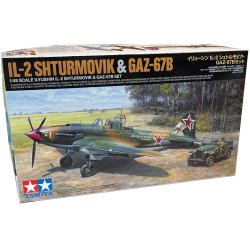 Tamiya Russisk IL-2 Shturmovik &amp; GAZ-67B - 1:48