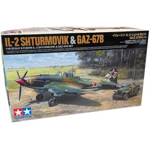 Tamiya ryska IL-2 Shturmovik & GAZ-67B - 1:48