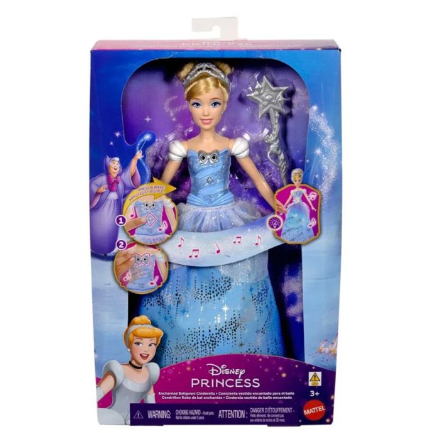 Disney Askepot dukke med lys og lyd