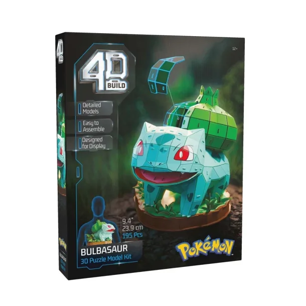 Pok�mon 4D Build Bulbasaur, 3D Puslespil &amp; Bygges�t - 195 dele