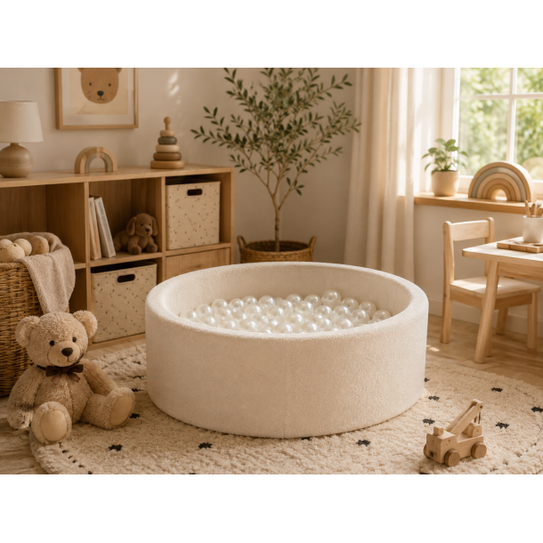 Boldbassin Teddy �90x30 - Creme m/ 150 bolde