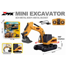 Gravemaskine R/C 1:64 2,4GHz 8 kanaler