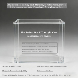 Akryl Display Box til Pok�mon Elite Trainer Box (ETB) med UV-beskyttelse