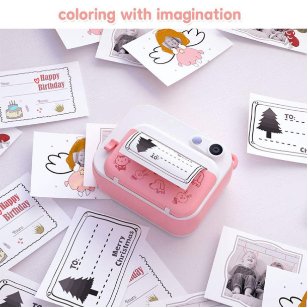 Digital Instant Print Kamera til B�rn - Bl�