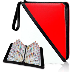MIO 9-Pocket PU Leather Pok�mon Kortp�rm med Dragkedja - Samlarp�rm f�r 900 Kort