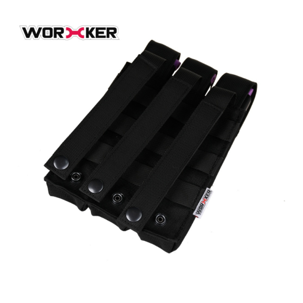 Tredobbelt magasinlomme