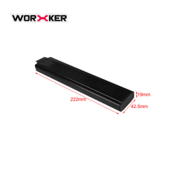 15-skuds slank, vinklet Talon short dart magasin (m�rkegr�)