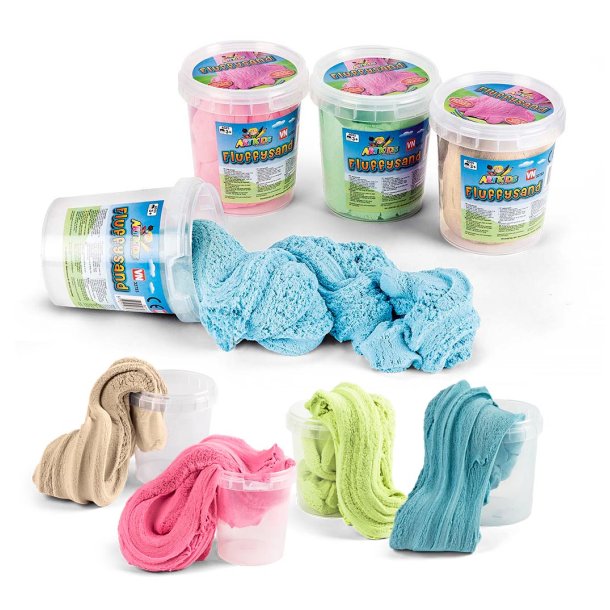 Artkids Fluffy Sand 500 g - Assorteret Farve