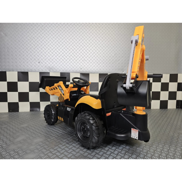JCB Sitemaster CX3 Traktor til B�rn 12V med Fjernbetjening