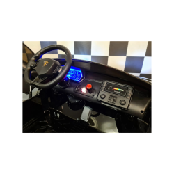 Lamborghini Aventador Drift Elbil til B�rn 24V 2-Personers Metallic Sort