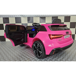 Audi RS6 Elbil til B�rn 12V � Pink