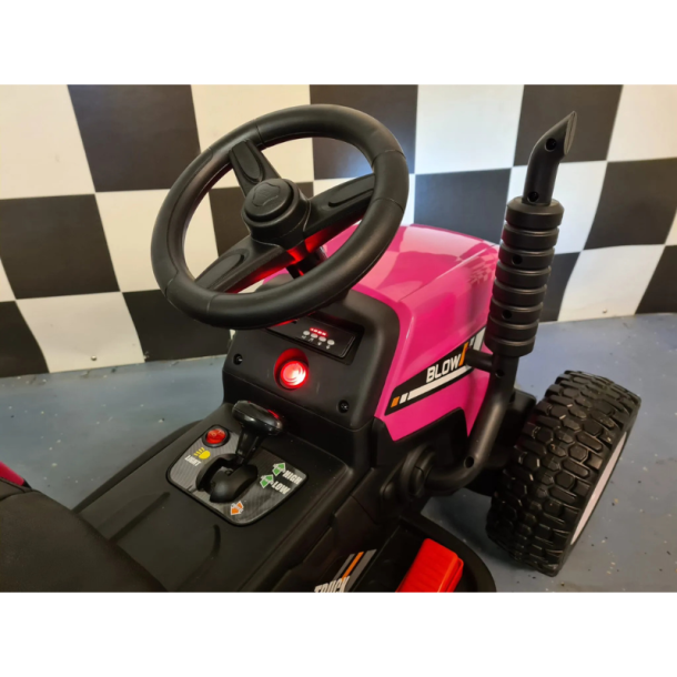 El Traktor til B�rn 12V � Pink