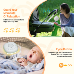 White noise sleep maskin med nattljus