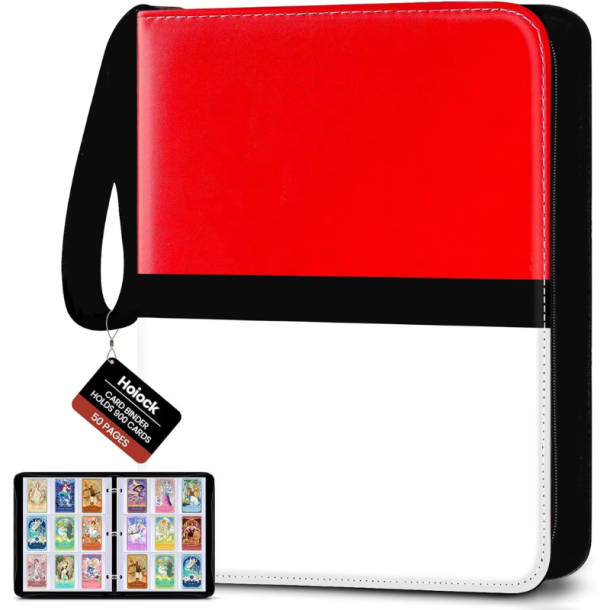 MIO 9-Pocket PU Leather Pok�mon Kortmappe med Lynl�s - Samlemappe til 900 Kort