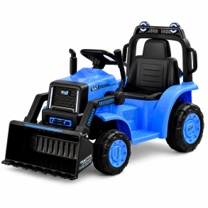 Elektrisk Traktor til B�rn med Frontskovl - Bl�