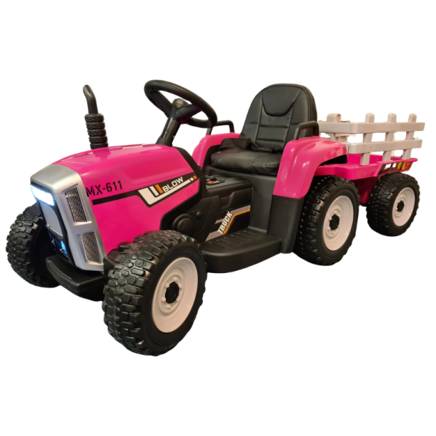 El Traktor til B�rn 12V � Pink