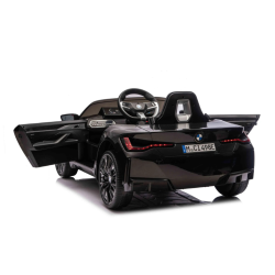 BMW i4 Elbil til B�rn 12V Sort med Fjernbetjening