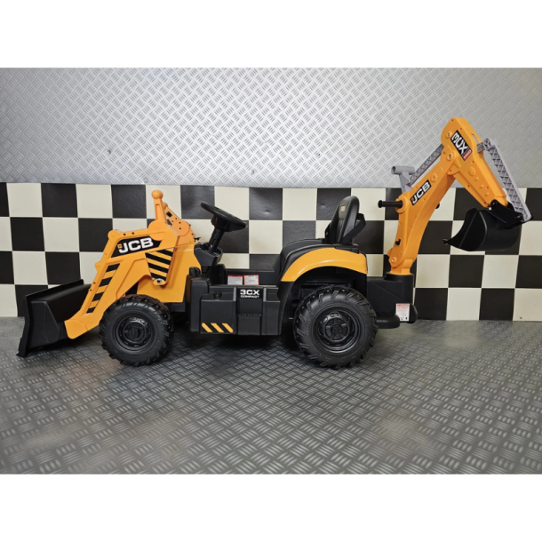 JCB Sitemaster CX3 Traktor til B�rn 12V med Fjernbetjening