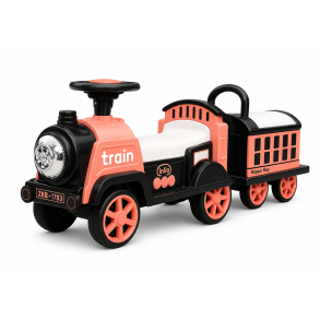 Elektrisk Tog til B�rn - 8 Hjul Ride-On 3-6 �r m. Musik (Pink)