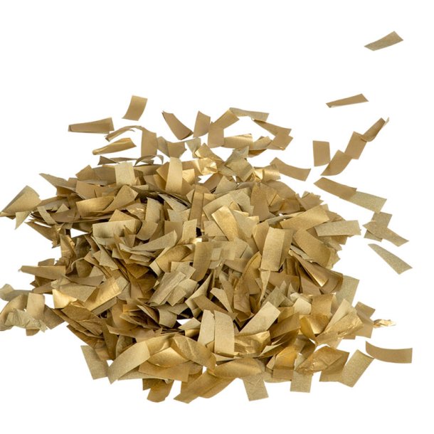 Konfettirr med guldstrimler