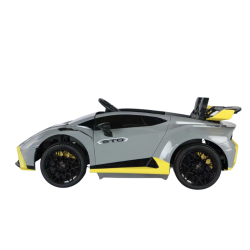 Lamborghini Hurac�n STO til B�rn 12V - Gr� Sporty Model med LED og Musik