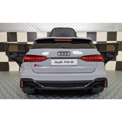 Audi RS6 Elbil til B�rn 12V � Nardo Grey