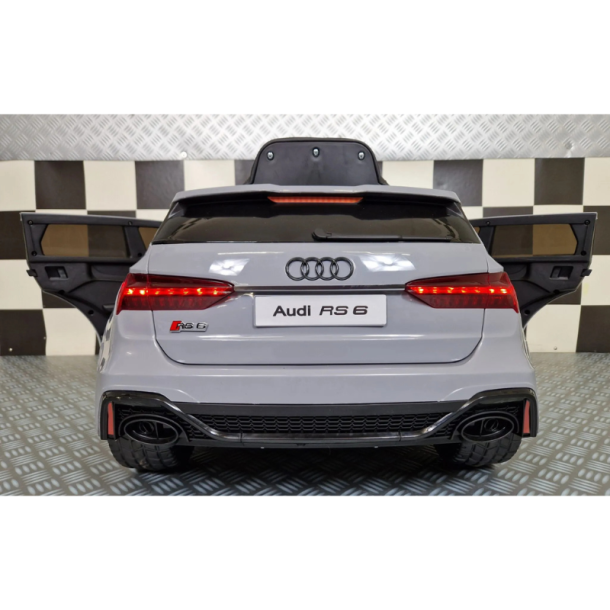 Audi RS6 Elbil til B�rn 12V � Nardo Grey