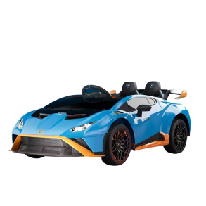 Lamborghini Hurac�n STO til B�rn 12V - Bl� Sporty Model med LED og Musik