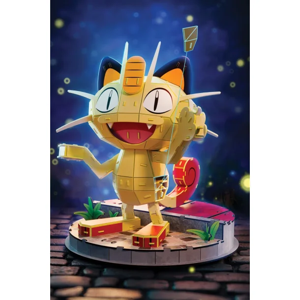 Pok�mon 4D Build Meowth, 3D Puslespil &amp; Bygges�t - 137 dele
