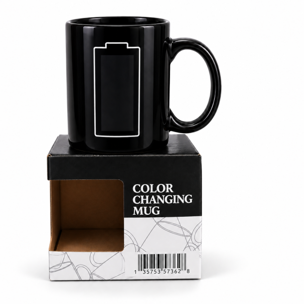 Color Changing Krus med Batteri Motiv