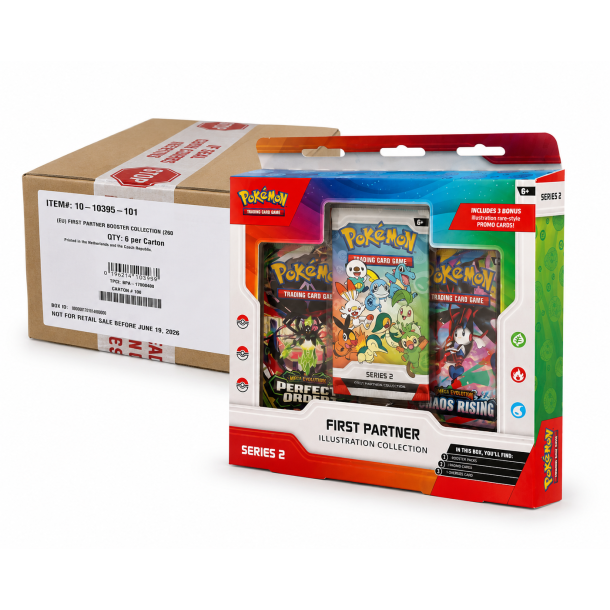 Pok�mon First Partner Illustration Collection Series 2 - Forseglet kasse med 6 stk.