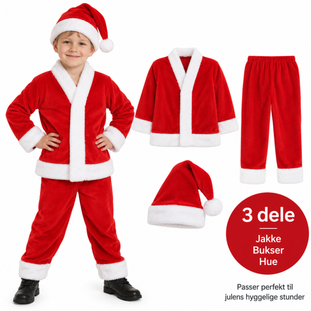 Julemandskostume til b�rn � 3 dele