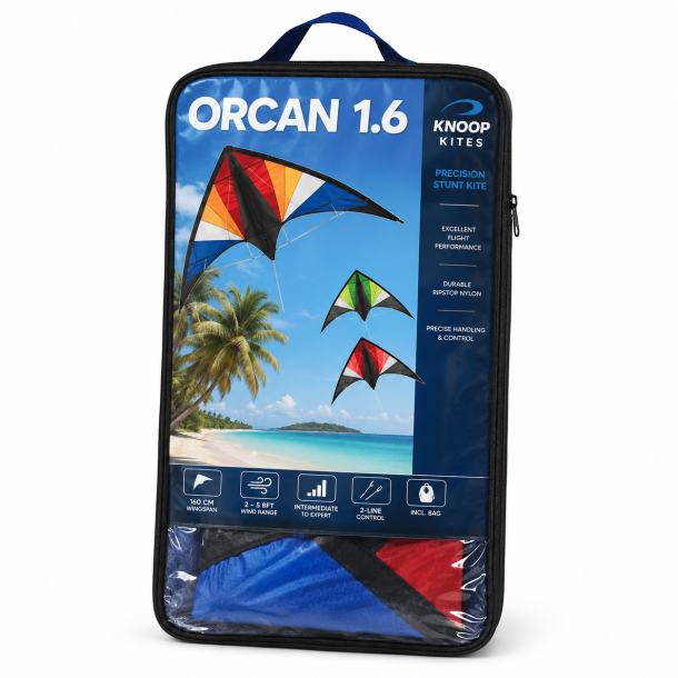 Knoop Kites Orcan 1.6 stuntdrage � 160 x 80 cm