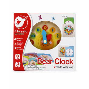 Classic World Bear Clock - L�r klokken med bj�rnen - 8 dele