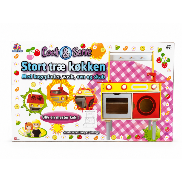 VN Toys Stort Legek�kken i Tr� - Rolleleg for b�rn