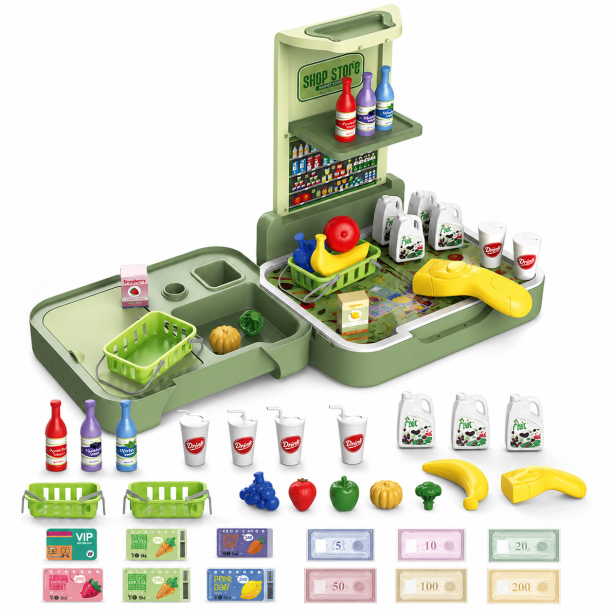 3-i-1 supermarkedss�t i kuffert - 41 dele