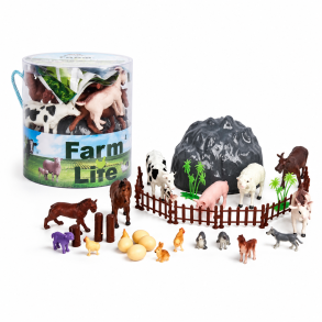 Farm Life bondeg�rdss�t med dyr og tilbeh�r
