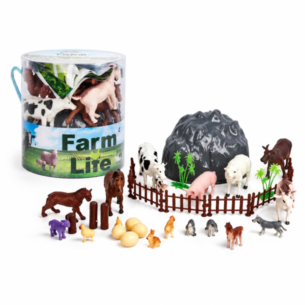 Farm Life bondeg�rdss�t med dyr og tilbeh�r