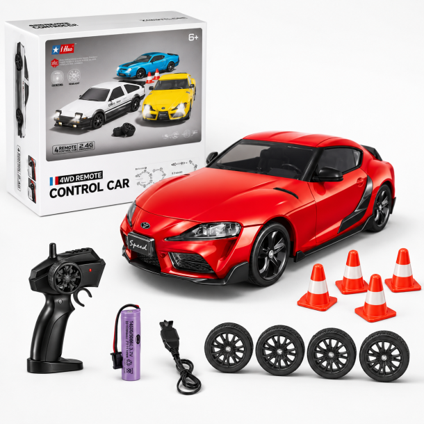 Fjernstyret 4WD-sportsvogn - R�d