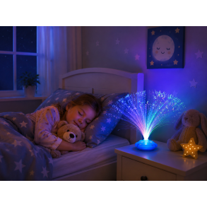 Fiberoptisk LED st�mningslampa med f�rgskiftning