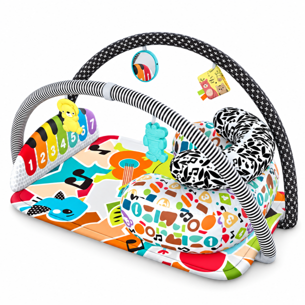 Baby aktivitetsgym 7-i-1 med musikpiano, lys og leget�j