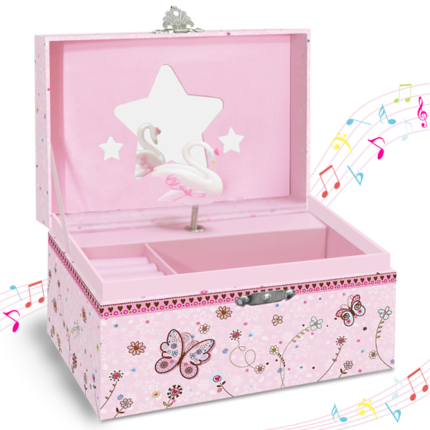 Smykkeskrin med Sommerfugle &amp; Musik