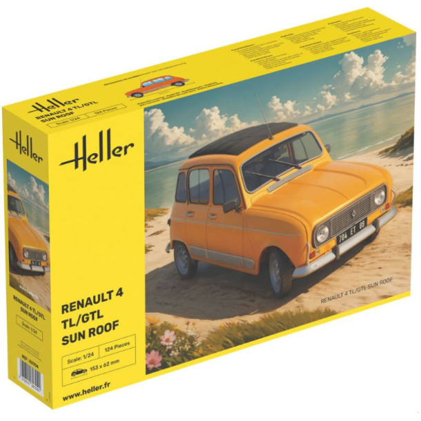 Heller Renault 4 TL/GTL Sun Roof 1:24