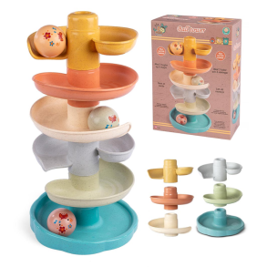 Ballekspil med rullende kugler og farvet�rn til baby