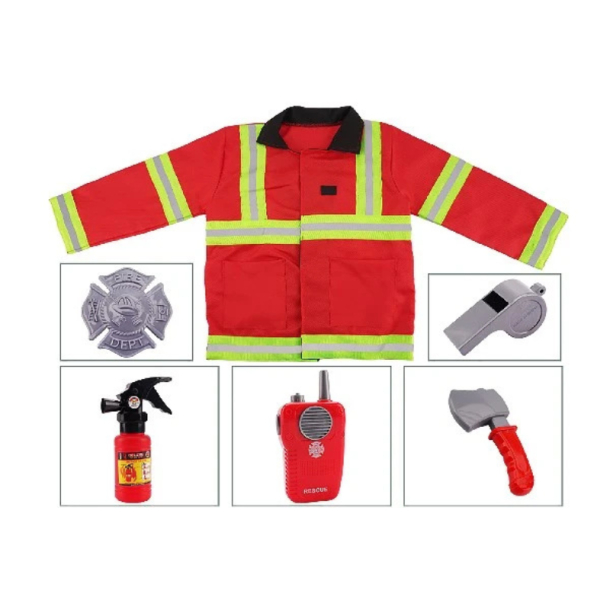 Brandmandsudkl�dning med jakke og tilbeh�r