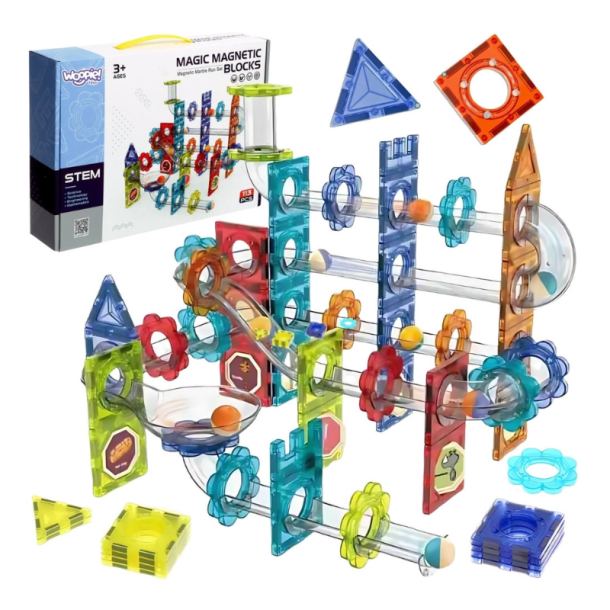Magic Magnetic Blocks kuglebane bygges�t 113 dele