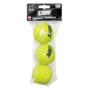 Tennisbollar 3-pack LION f�r lek och tr�ning