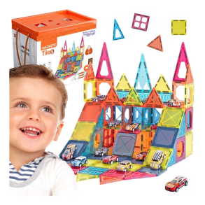 Magnetic Tiles bygges�t med biler 112 dele