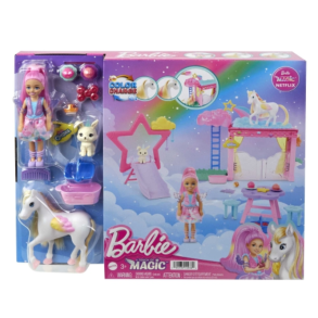 Barbie Touch of Magic lekset med docka och enh�rning