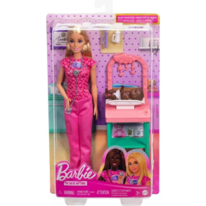 Barbie Baby Doctor lekset med docka och baby